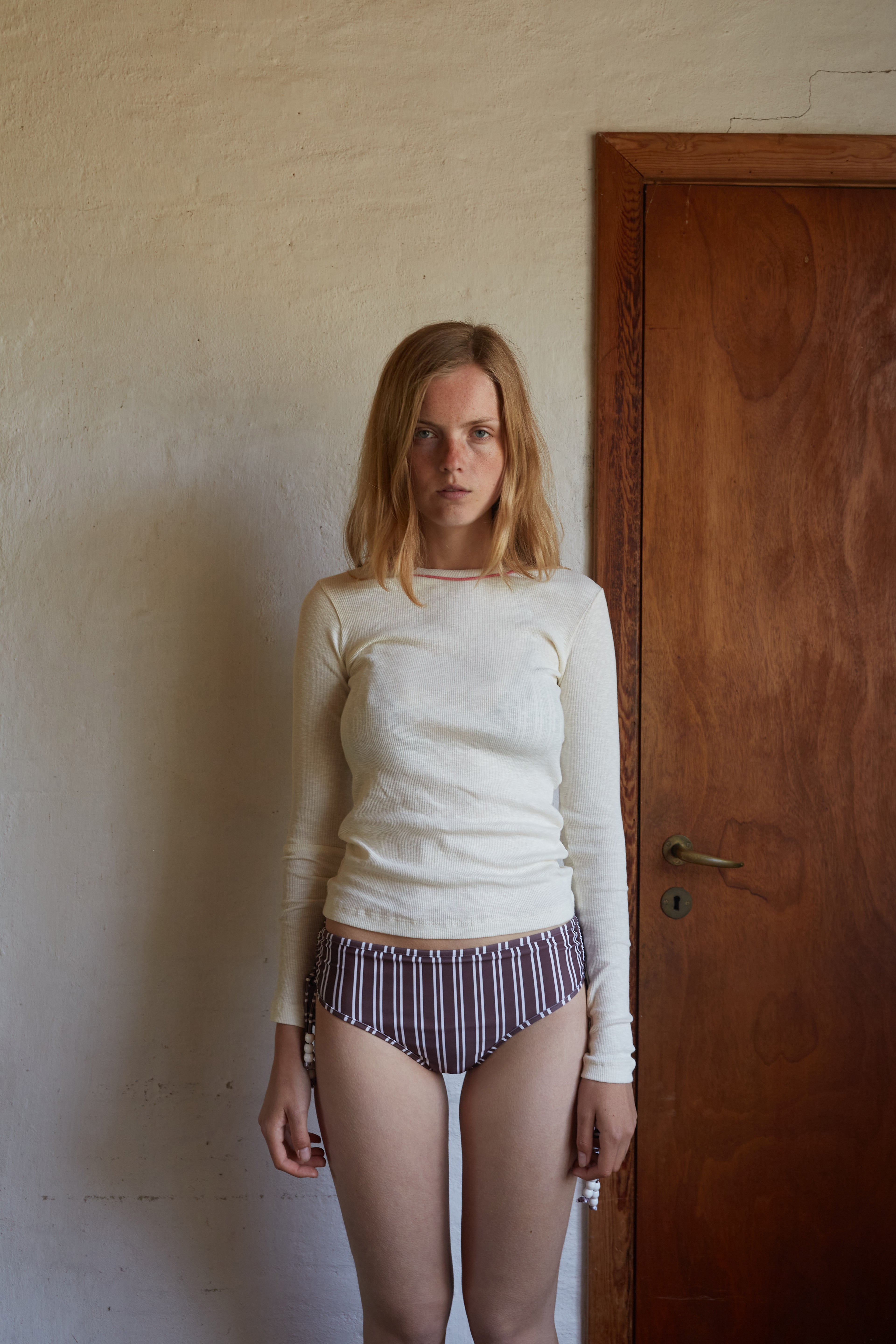 Dobe Long Sleeve Tee, Off White