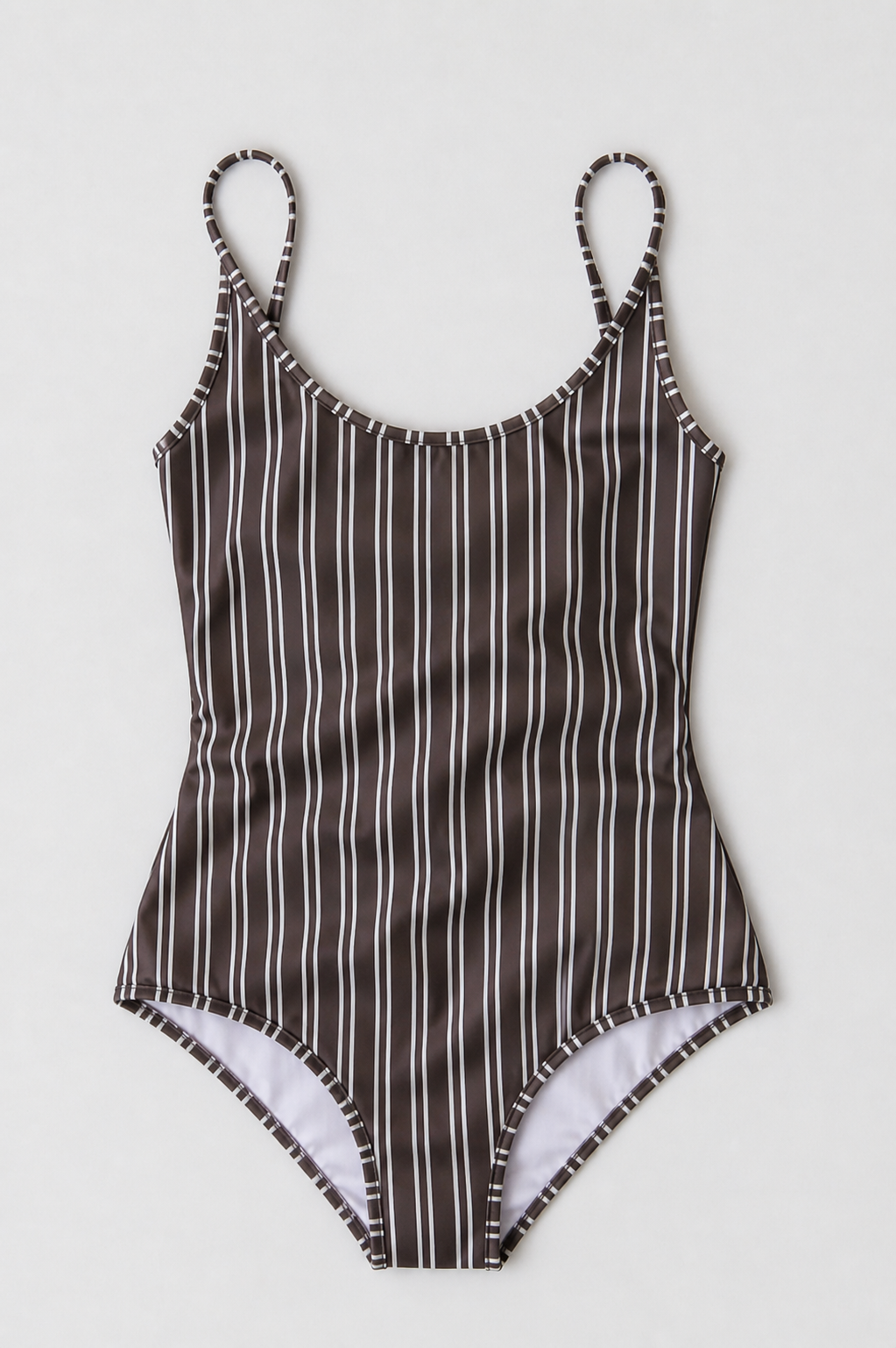 Saona Swimsuit, Brown Stripe