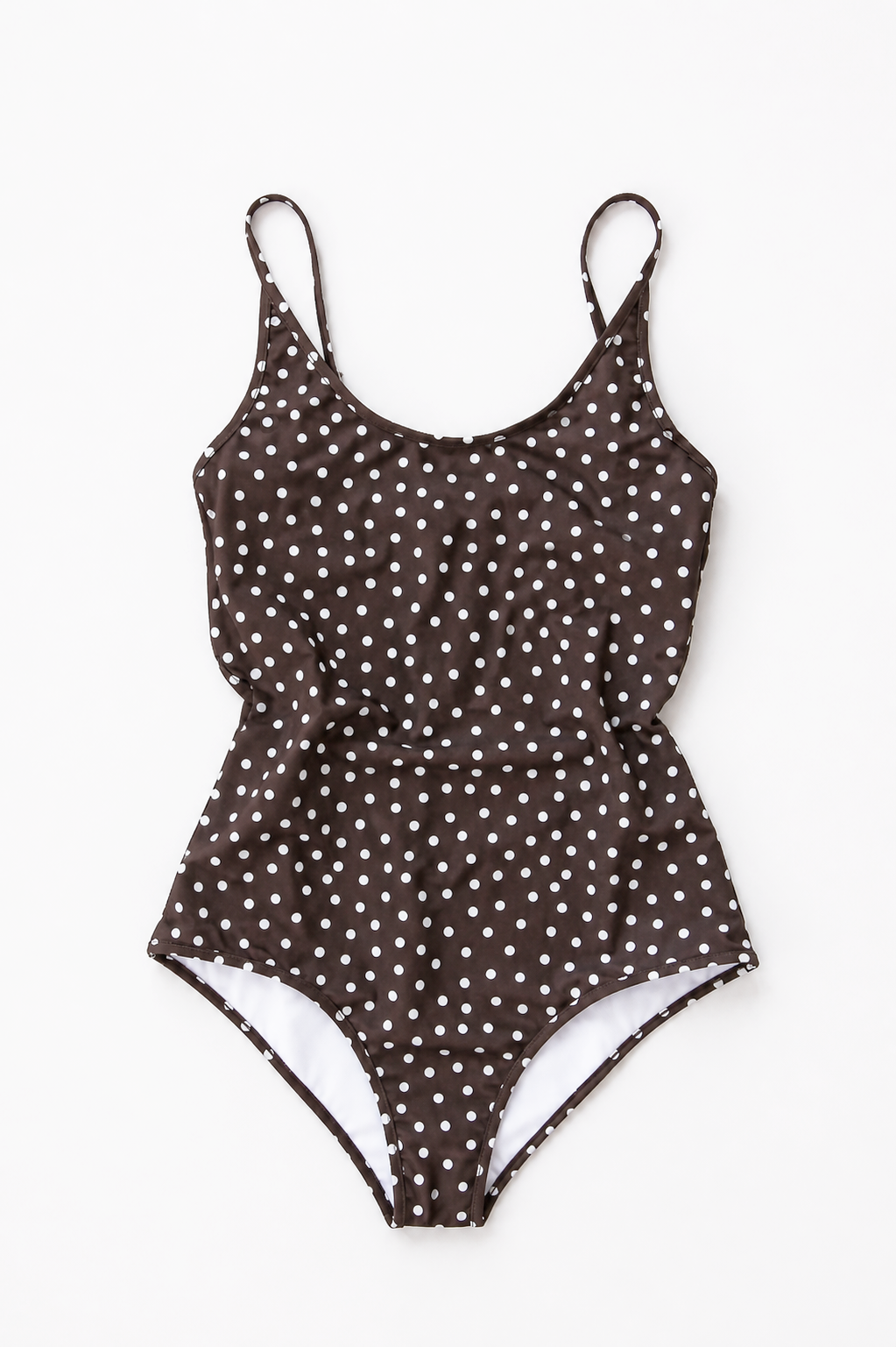 Saona Swimsuit, Brown Dot